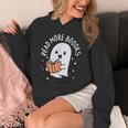 Read More Books Cute Ghost Halloween Teacher Unisex Hoodie
