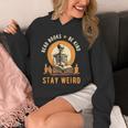 Read Books Be Kind Stay Weird Skeleton Reading Goth Bookish Unisex Hoodie