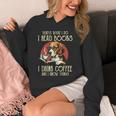 i Read Books And i Know Things Beagle Dog Reading Coffee Unisex Hoodie
