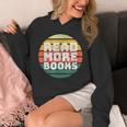 Read More Books Retro Vintage Book Lover Unisex Hoodie Read More Books Retro Vintage Book Lover Unisex Hoodie