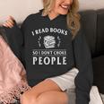 I Read Books So I Do Not Choke People Reading Bookworm Unisex Hoodie