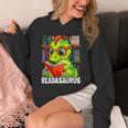 Readasaurus Reading Dinosaur Book Reader Bookworm Unisex Hoodie Readasaurus Reading Dinosaur Book Reader Bookworm Unisex Hoodie