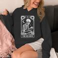The Reader Tarot Card Book Lover Skeleton Reading Book Unisex Hoodie