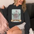 The Reader Tarot Card Skeleton With Book Lover Bookworm Unisex Hoodie