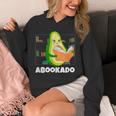 Reading Avocado Book School Librarian Abookado Unisex Hoodie