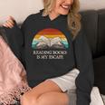 Reading Books Is My Escape Book Lover Humor Bookworm Unisex Hoodie