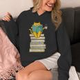 Reading Cat Book & Tea Lover Unisex Hoodie