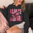 Reading Is For Everyone Books Lover Librarian Bookish Groovy Unisex Hoodie