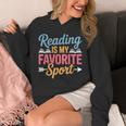 Reading Is My Favorite Sport Book Lover Saying Unisex Hoodie