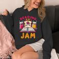 Reading Is My Jam Book Lover Kids Teacher Unisex Hoodie