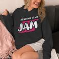 Reading Is My Jam Book Lover And Reading Teacher Men Women Kids Unisex Hoodie
