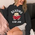 Reading Is My Jam Pun Book Lover & Reading Unisex Hoodie