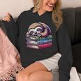 Reading Muffler Sloth On Stack Of Books Unisex Hoodie Reading Muffler Sloth On Stack Of Books Unisex Hoodie