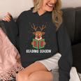 Reading Season Christmas Reindeer Bookworm Book Reader Unisex Hoodie Reading Season Christmas Reindeer Bookworm Book Reader Unisex Hoodie