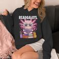 Readsalotl Axolotl Reading Book Bookworm Unisex Hoodie Readsalotl Axolotl Reading Book Bookworm Unisex Hoodie