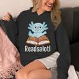 Readsalotl Axolotl Reading Cute Book Lover Bookworm Unisex Hoodie