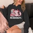 Readsolotl Axolotl Reading Fish Books Lizard Unisex Hoodie