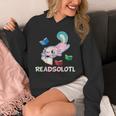 Readsolotl Axolotls Funny Kids Reading Fish Books Lizard Unisex Hoodie Readsolotl Axolotls Funny Kids Reading Fish Books Lizard Unisex Hoodie
