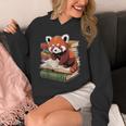 Red Panda Reading Book Animal Bookworm Unisex Hoodie Red Panda Reading Book Animal Bookworm Unisex Hoodie