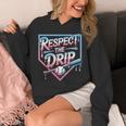 Respect The Drip Baseball Player Unisex Hoodie