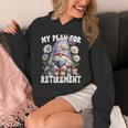 Retired Teacher Gnome Reading A Book Retirement Plan Unisex Hoodie Retired Teacher Gnome Reading A Book Retirement Plan Unisex Hoodie