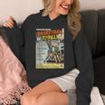 Retro Basketball Player Comic Book Style Dunker Graphic Unisex Hoodie