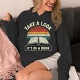 Retro Take A Look It's In A Book Reading Unisex Hoodie