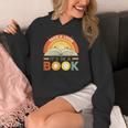 Retro Open Book Rainbow Reading Graphic Unisex Hoodie