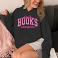 Retro Pink Coquette Bow Valentine Book Lover Varsity Unisex Hoodie