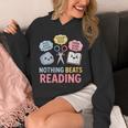 Rock Paper Scissors Nothing Beats Reading Book Lover Unisex Hoodie