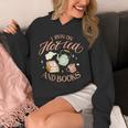 I Run ON HOT Tea & Books Reader Reading Meme Unisex Hoodie