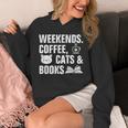 Weekends Coffee Cats And Books Unisex Hoodie Weekends Coffee Cats And Books Unisex Hoodie
