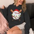 Santa Sports For Men Boys Christmas Baseball Player Unisex Hoodie