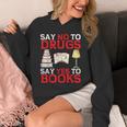 Say No To Drugs Say Yes To Books Red Ribbon Week Awareness Unisex Hoodie Say No To Drugs Say Yes To Books Red Ribbon Week Awareness Unisex Hoodie
