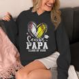 Senior Papa Class Of 2026 Baseball Softball Graduation Heart Unisex Hoodie