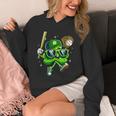 Shamrock Lucky Clover Baseball Patricks Day Family Matching Unisex Hoodie