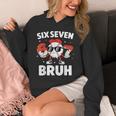 Six Seven Bruh Valentines Baseball Kids 67 Valentine Boys Unisex Hoodie Six Seven Bruh Valentines Baseball Kids 67 Valentine Boys Unisex Hoodie