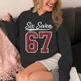 Six Seven Meme Boys Girls Kids 67 Baseball Jersey Unisex Hoodie