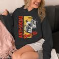 Skeleton Reads a Book Anti Social Book Club Unisex Hoodie Skeleton Reads a Book Anti Social Book Club Unisex Hoodie