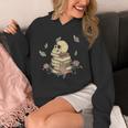 Skull Roses And Butterfly Book Death By TBR Bookish Unisex Hoodie