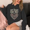 Soft Heart Dark Shelf Dark Romance Book Lover Goth Reading Unisex Hoodie Soft Heart Dark Shelf Dark Romance Book Lover Goth Reading Unisex Hoodie