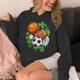 St Patricks Day Shamrock Basketball Baseball Football Soccer Unisex Hoodie