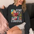 Stay Curious Monkey Reading Book Lover Bookworm Unisex Hoodie Stay Curious Monkey Reading Book Lover Bookworm Unisex Hoodie