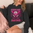 Strike Out Breast Cancer Baseball Ice Cream Drip Unisex Hoodie Strike Out Breast Cancer Baseball Ice Cream Drip Unisex Hoodie