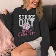 Strike Out Breast Cancer Baseball Warrior Unisex Hoodie Strike Out Breast Cancer Baseball Warrior Unisex Hoodie