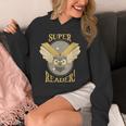 Super Reader Owl Bookmarks Reading Librarian Nocturnal Book Unisex Hoodie Super Reader Owl Bookmarks Reading Librarian Nocturnal Book Unisex Hoodie