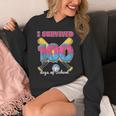 I Survived 100 Days Of School Baseball Cream Drip Boys Unisex Hoodie