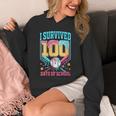 I Survived 100 Days Of School Baseball Drip Students Teacher Unisex Hoodie I Survived 100 Days Of School Baseball Drip Students Teacher Unisex Hoodie