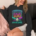 I Survived 100 Days Of School Baseball Drip Unisex Hoodie