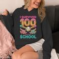 I Survived 100 Days Of School Baseball Ice Cream Drip Unisex Hoodie I Survived 100 Days Of School Baseball Ice Cream Drip Unisex Hoodie
